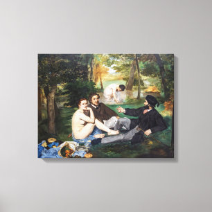 Lienzo Edouard Manet - Almuerzo en la hierba