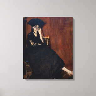 Lienzo Edouard Manet - Berthe Morisot con un ventilador