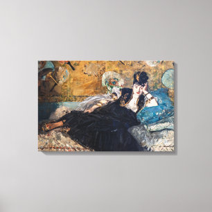 Lienzo Edouard Manet - Dama con Abanicos