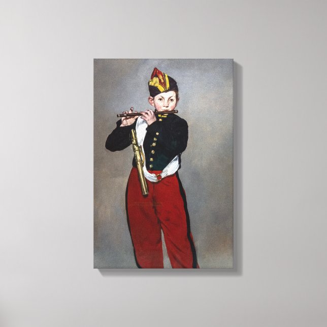 Lienzo Edouard Manet - El Gaitero / Joven Flautista (Anverso)