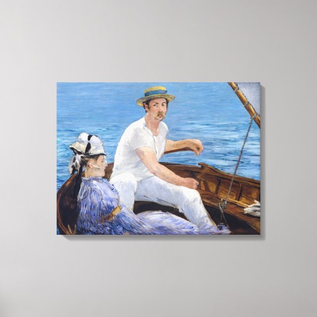 Lienzo Edouard Manet - Embarcación (Anverso)