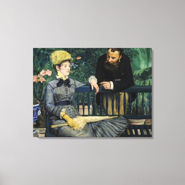 Lienzo Edouard Manet - En el Conservatorio (Anverso)