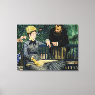 Lienzo Edouard Manet - En el Invernadero