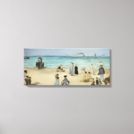 Lienzo Edouard Manet - En la playa, Boulogne-sur-Mer