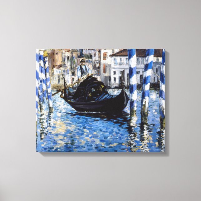 Lienzo Edouard Manet - Gran Canal, Venecia (Anverso)