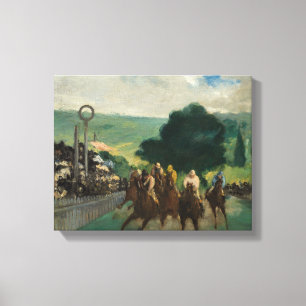 Lienzo Edouard Manet - Las carreras en Longchamp