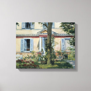 Lienzo Eduardo Manet - la casa en Rueil