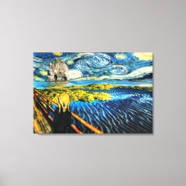 Lienzo Edvard Meets Vincent