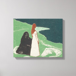 Lienzo Edvard Munch - Dos mujeres en la costa