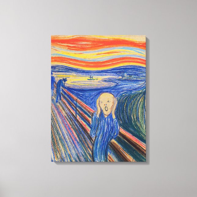 Lienzo Edvard Munch - El Grito 1895 (Anverso)