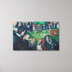 Lienzo Edvard Munch - La mesa de la ruleta en Monte Carlo
