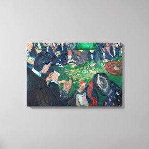 Lienzo Edvard Munch - La mesa de ruleta en Montecarlo