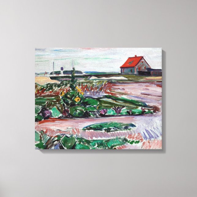 Lienzo Edvard Munch - Mar. Paisaje cerca de Lubeck (Anverso)