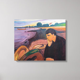 Lienzo Edvard Munch - Melancolía 1894