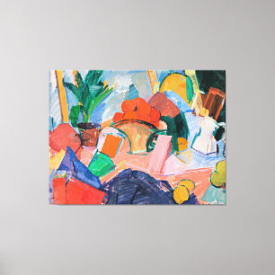 Lienzo Edvard Weie, una vida tranquila con Naranjas en un