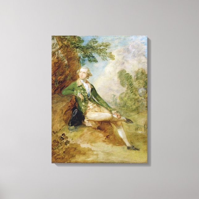 Lienzo Edward Augustus, duque de Kent, c.1787 (aceite sob (Anverso)