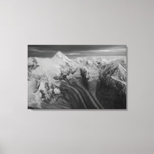 Lienzo EE. UU., Alaska, Parque Nacional Denali, Vista aér