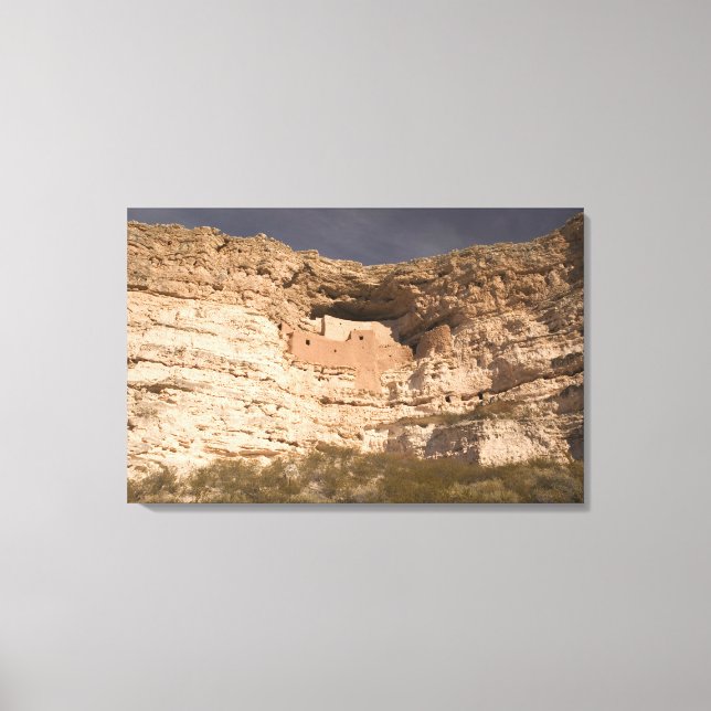 Lienzo EE. UU., Arizona, Camp Verde: Castillo de Montezum (Anverso)