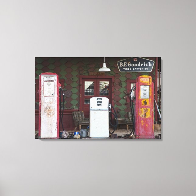 Lienzo EE.UU., Arizona. Ciudad fantasma de cloruro, gas a (Anverso)