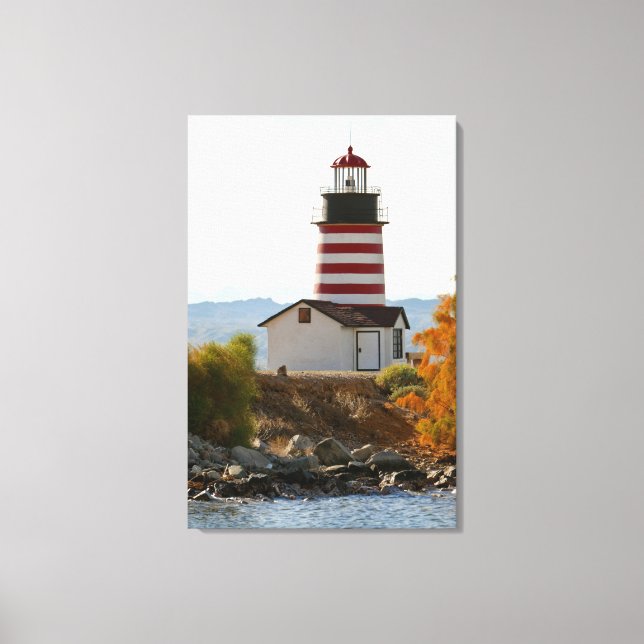 Lienzo EE.UU., Arizona, Lake Havasu City. Vista de Occide (Anverso)