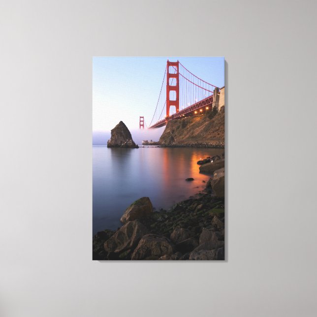 Lienzo EE. UU., California, San Francisco. Golden Gate (Anverso)