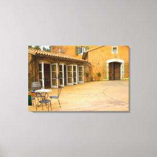 Lienzo EE. UU., California, Valle de Sonoma, Patio en Via