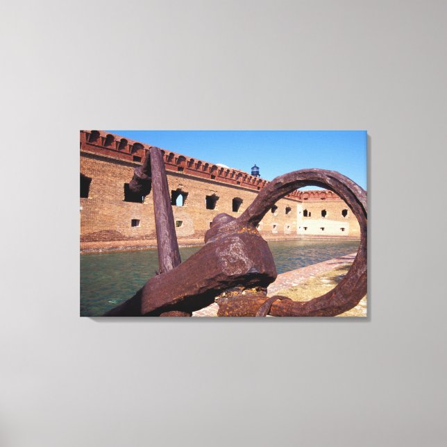 Lienzo EE. UU., FL, Florida Keys, Fort Jefferson, 1846, (Anverso)