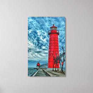 Lienzo EE.UU., Grand Haven, Michigan, faro