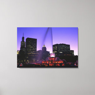 Lienzo EE.UU., IL, Chicago. Fuente de Buckingham, Grant