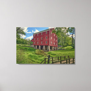Lienzo EE. UU., Indiana, Cutler. Adams Mill