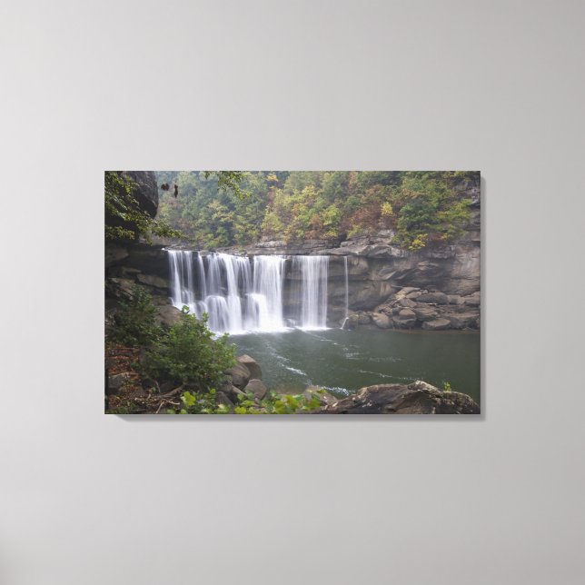 Lienzo EE. UU. - Kentucky. Cumberland Falls en el (Anverso)