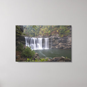 Lienzo EE. UU. - Kentucky. Cumberland Falls en el