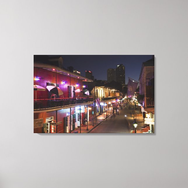 Lienzo EE.UU., Luisiana, Nueva Orleans. Barrio francés, (Anverso)