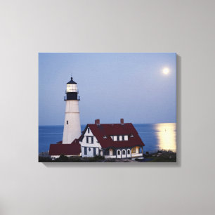 Lienzo EE. UU., Maine, Portland, Cape Elizabeth, Faro