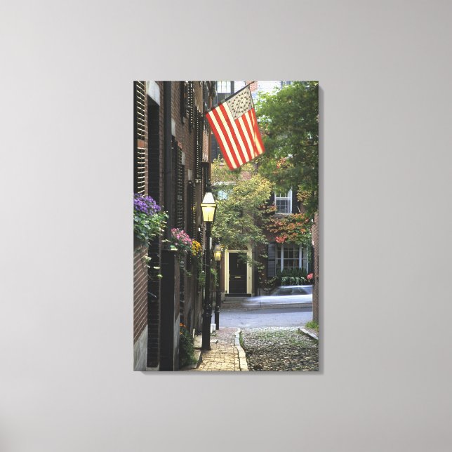 Lienzo EE. UU., Massachusetts, Boston, Beacon Hill. (Anverso)