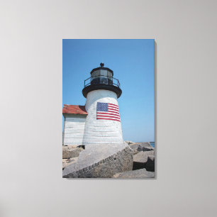 Lienzo EE. UU., Massachusetts, Nantucket. Brant Point