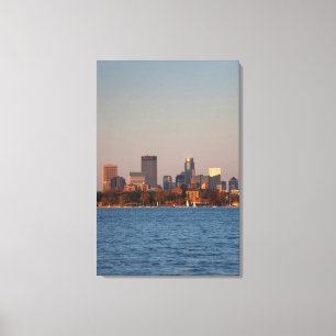 Lienzo EE. UU., Minnesota, Minneapolis, horizonte de la c