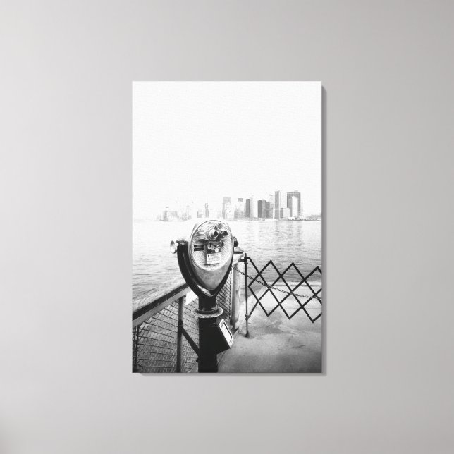 Lienzo EE.UU., NUEVA YORK: Visor de escena de la ciudad d (Anverso)