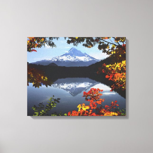 Lienzo EE. UU., Oregón, Bosque Nacional Mt. Hood. (Anverso)