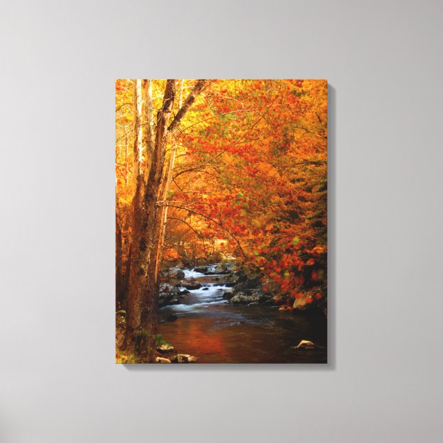 Lienzo EE. UU., Tennessee. Rushing Mountain Creek 2 (Anverso)