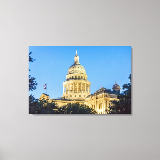 Lienzo EE. UU., Texas, Austin. Capitolio (1888) 3 (Anverso)