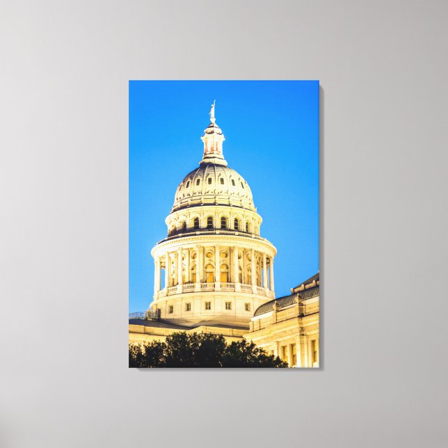 Lienzo EE.UU., Texas, Austin. Edificio Capitol (1888) 2 (Anverso)