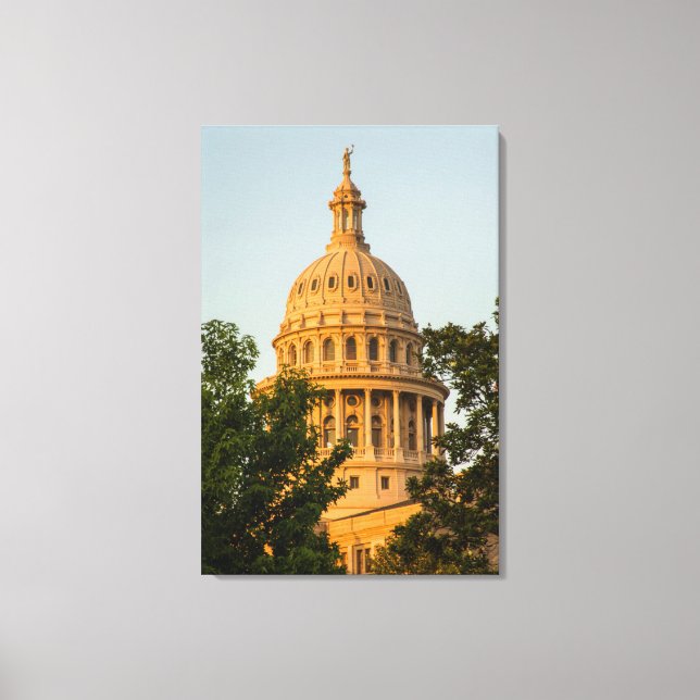 Lienzo EE.UU., Texas, Austin. Edificio del Capitolio (188 (Anverso)