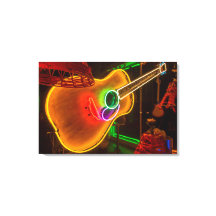 EE.UU., Texas, Austin. Neon Guitar En Blackmail