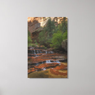 Lienzo EE. UU., Utah, Parque Nacional Zion. Escénico desd