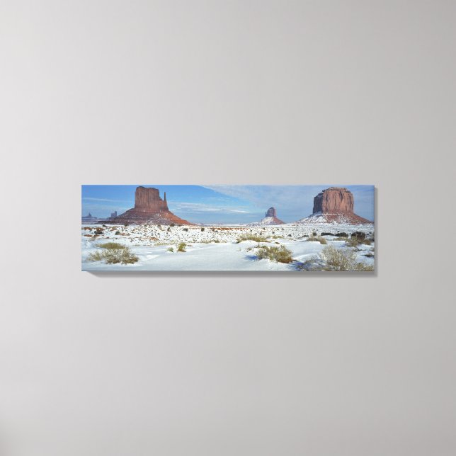 Lienzo EE. UU., Utah, Valle de los Monumentos. Muestra ar (Anverso)