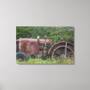 Lienzo EE. UU., Vermont, MANCHESTER: Tractor agrícola ant