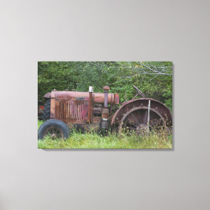 Lienzo EE. UU., Vermont, MANCHESTER: Tractor agrícola ant
