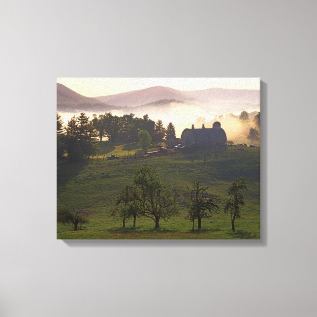 Lienzo EE. UU., Virginia, condado de Giles, granja (Anverso)