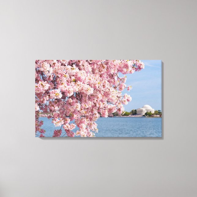 Lienzo EE.UU., Washington DC, árbol de cerezos (Anverso)